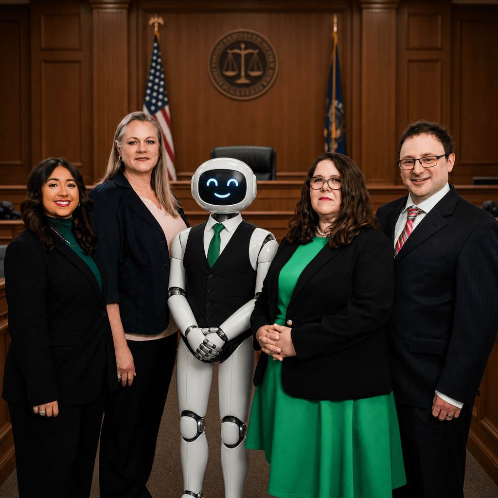 AI did its best but you do need to wear pants or a dress when in court.